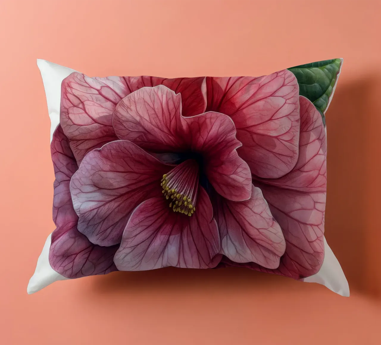 Fiore di begonia 3 cuscino da Bold Blooms