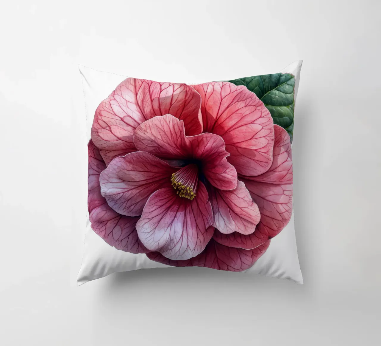 Fiore di begonia 3 cuscino da Bold Blooms