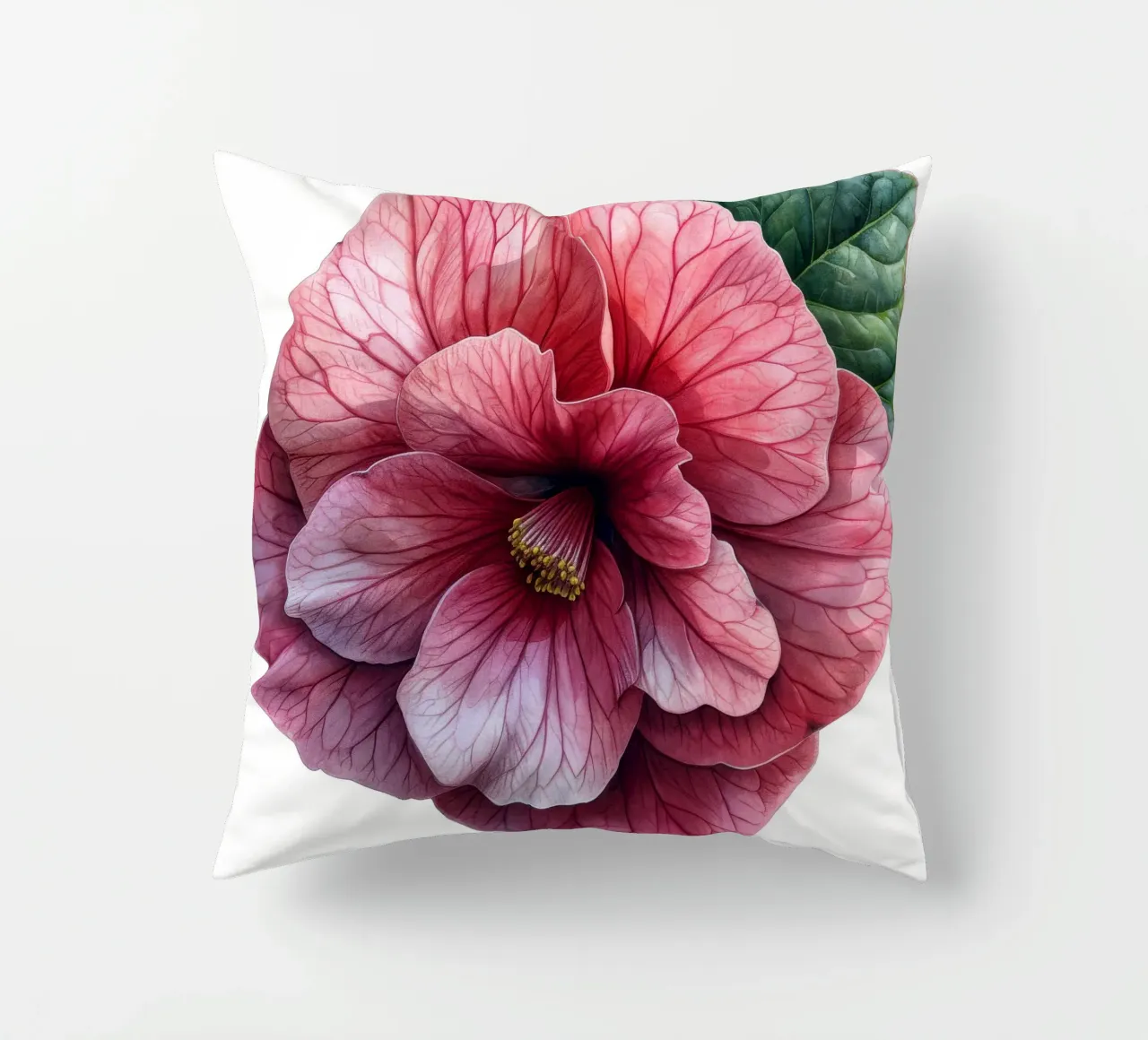 Fiore di begonia 3 cuscino da Bold Blooms