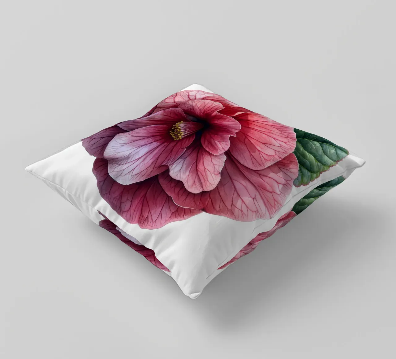 Fiore di begonia 3 cuscino da Bold Blooms