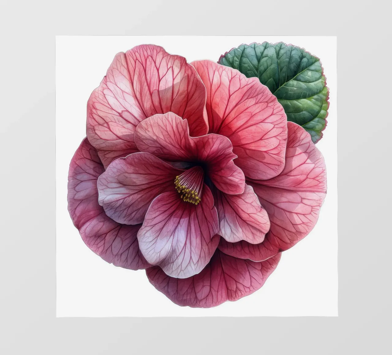 Fiore di begonia 3 pellicola backlit da Bold Blooms