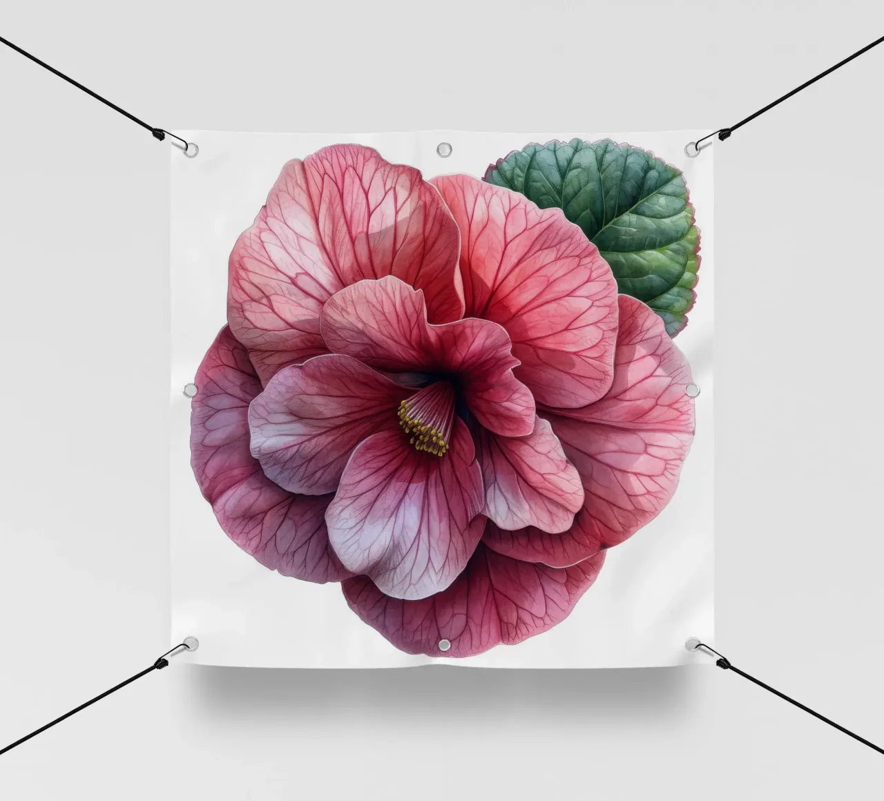 Fiore di begonia 3 telo in pvc da Bold Blooms