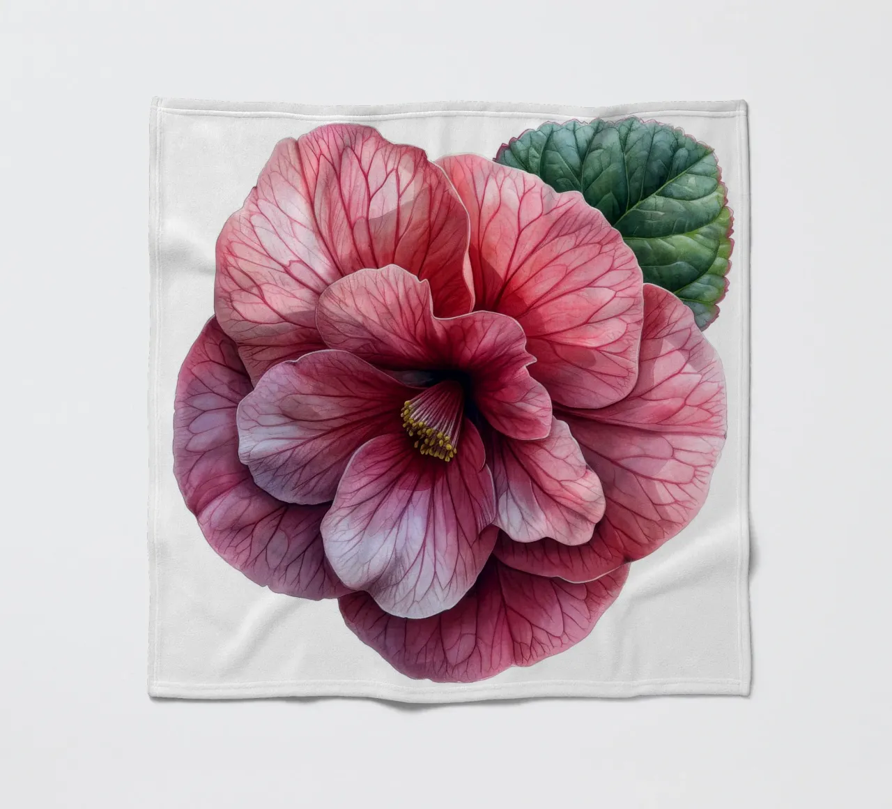 Fiore di begonia 3 coperta in pile da Bold Blooms