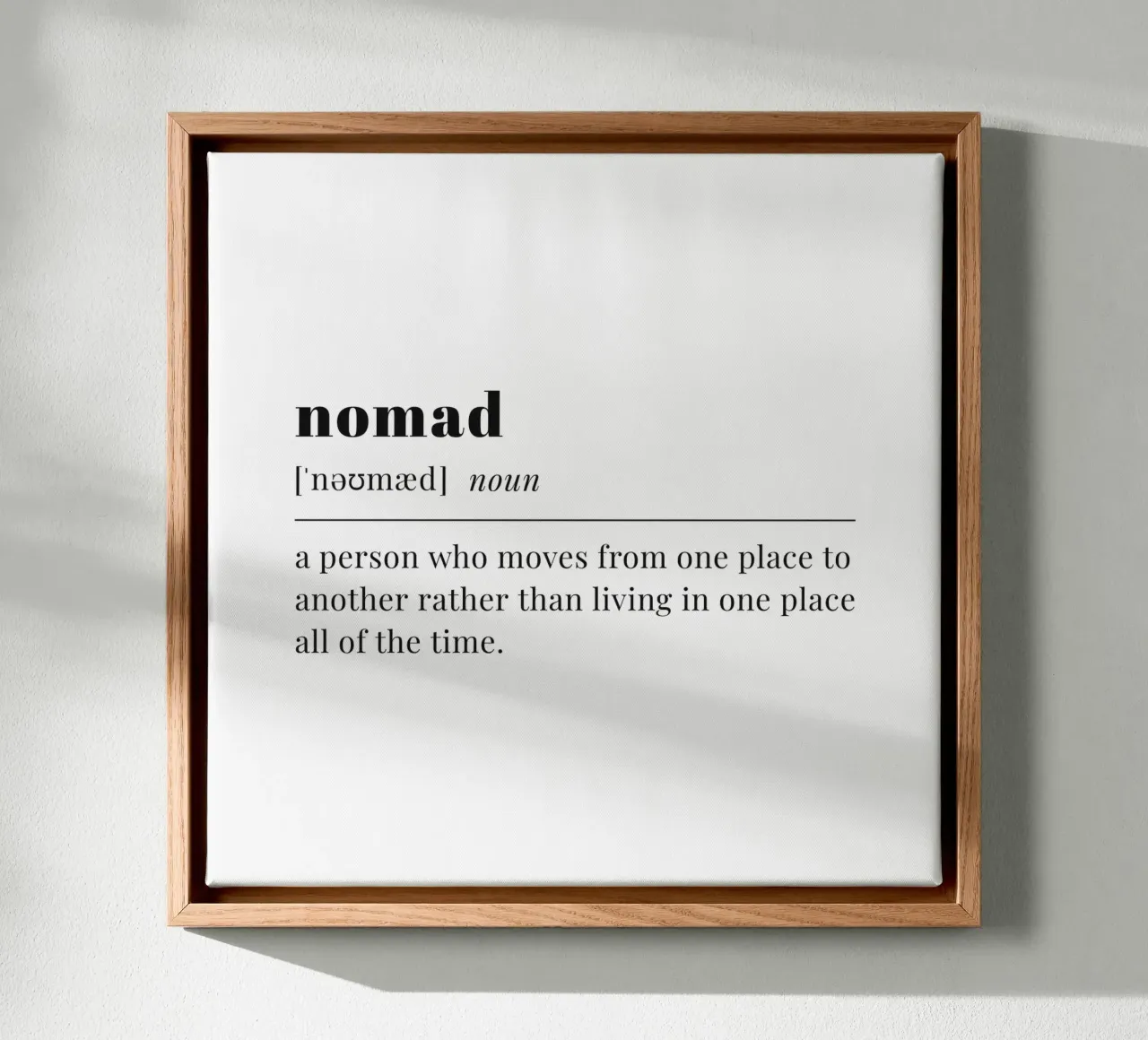 nomad tela con Cornice a cassetta da pilotpegasus