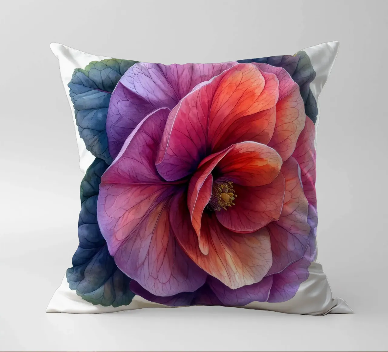 Fiore di begonia 4 cuscino da Bold Blooms