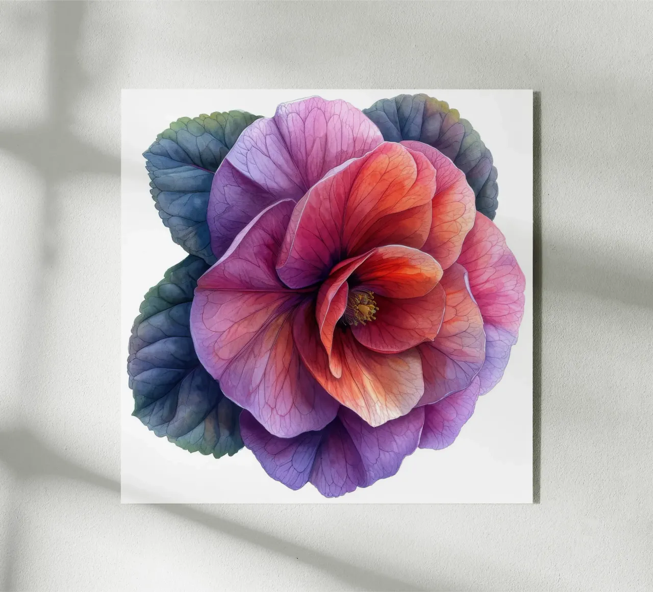 Fiore di begonia 4 plexiglass da Bold Blooms