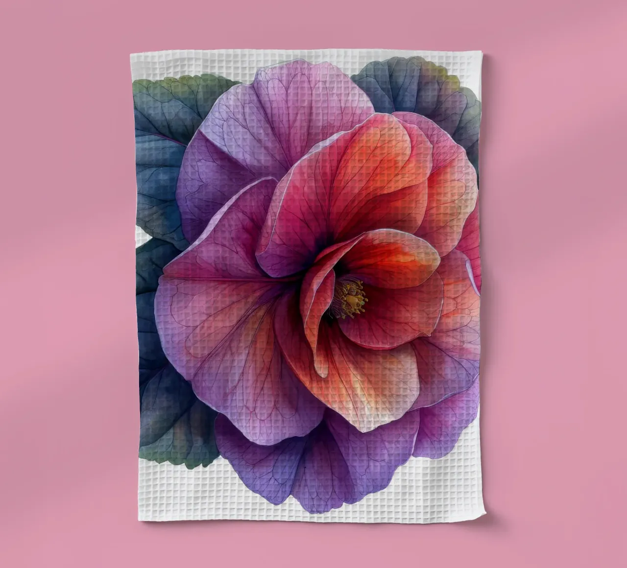 Fiore di begonia 4 canovaccio da cucina da Bold Blooms