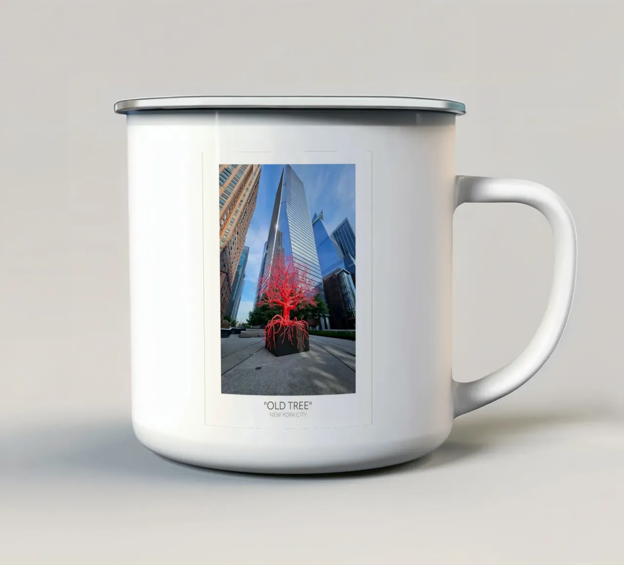 "OLD TREE" NEW YORK CITY tazza in smalto da Wonderland Photography
