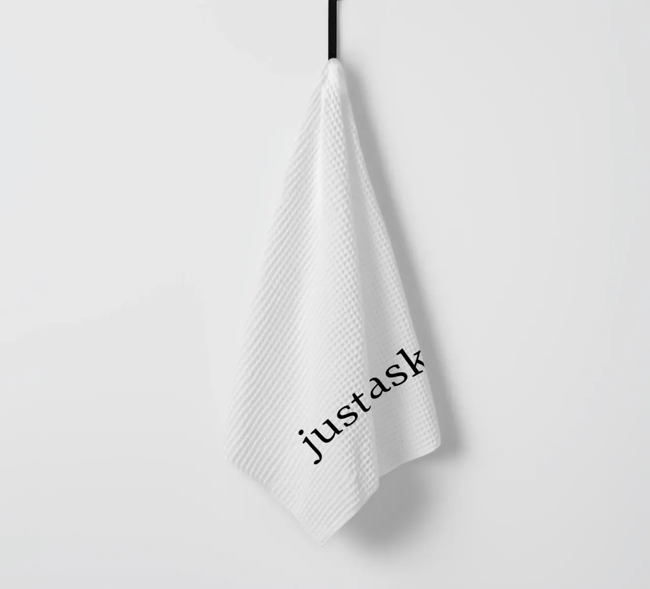 Just asking - Spruch - schwarz weiß canovaccio da cucina da keinkonzept