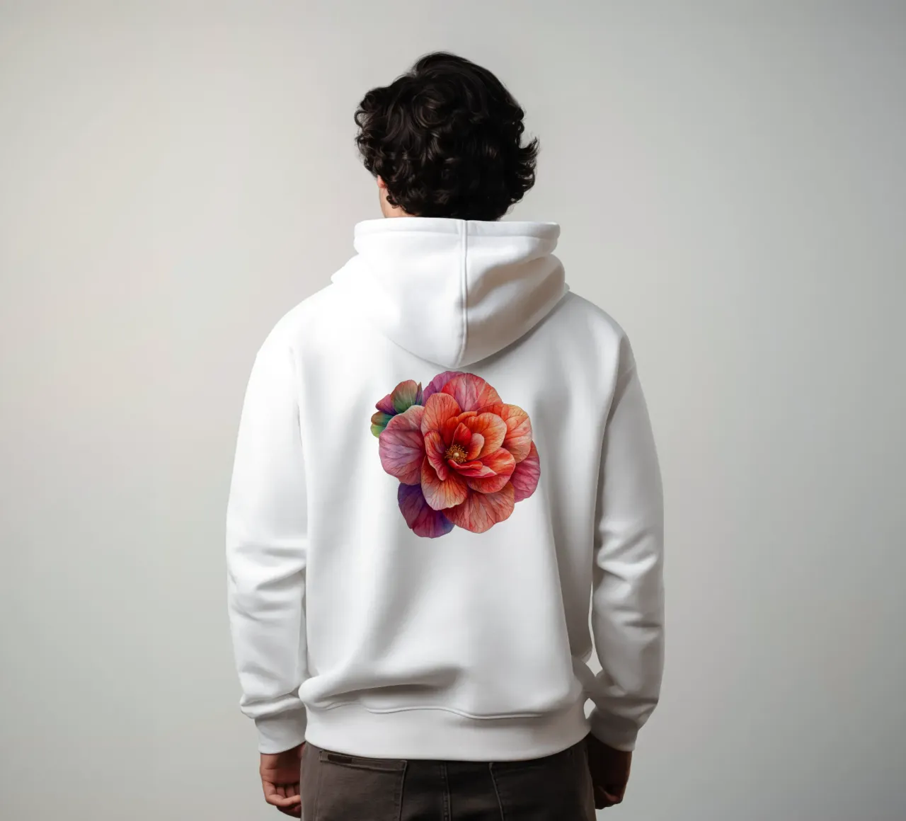 Fiore di begonia 1 felpa con cappuccio da Bold Blooms