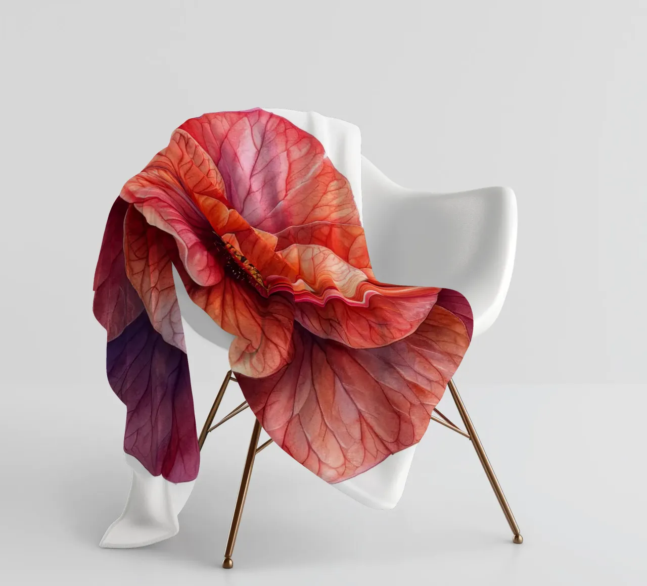 Fiore di begonia 1 coperta in pile da Bold Blooms