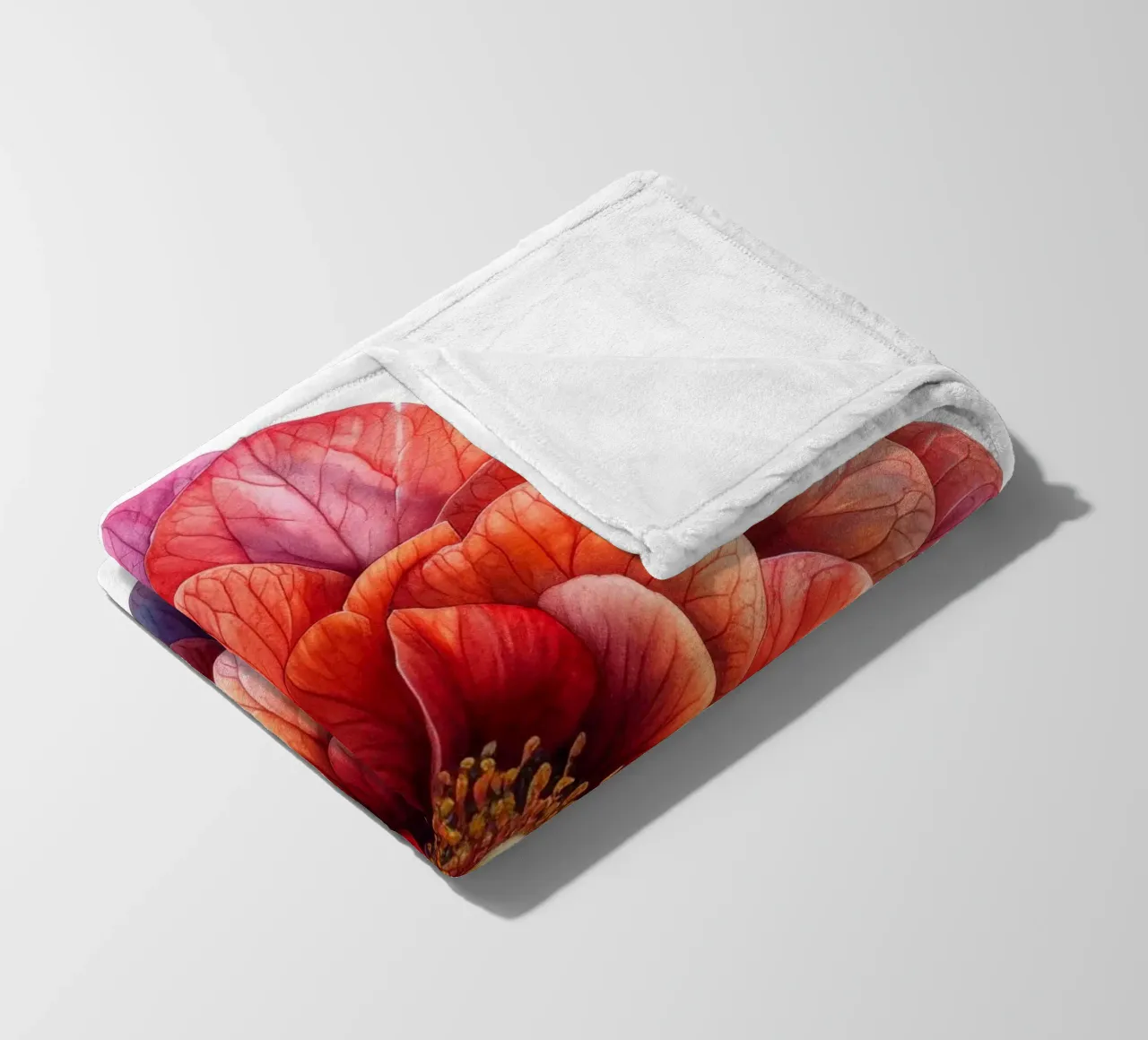 Fiore di begonia 1 coperta in pile da Bold Blooms