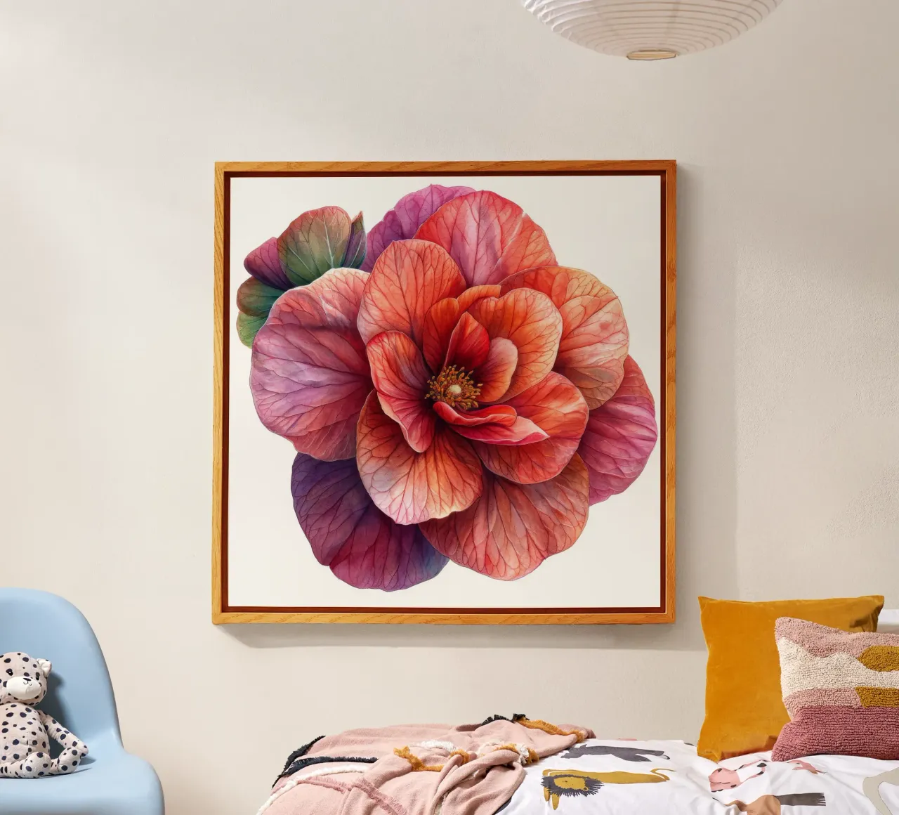 Fiore di begonia 1 plexiglass da Bold Blooms