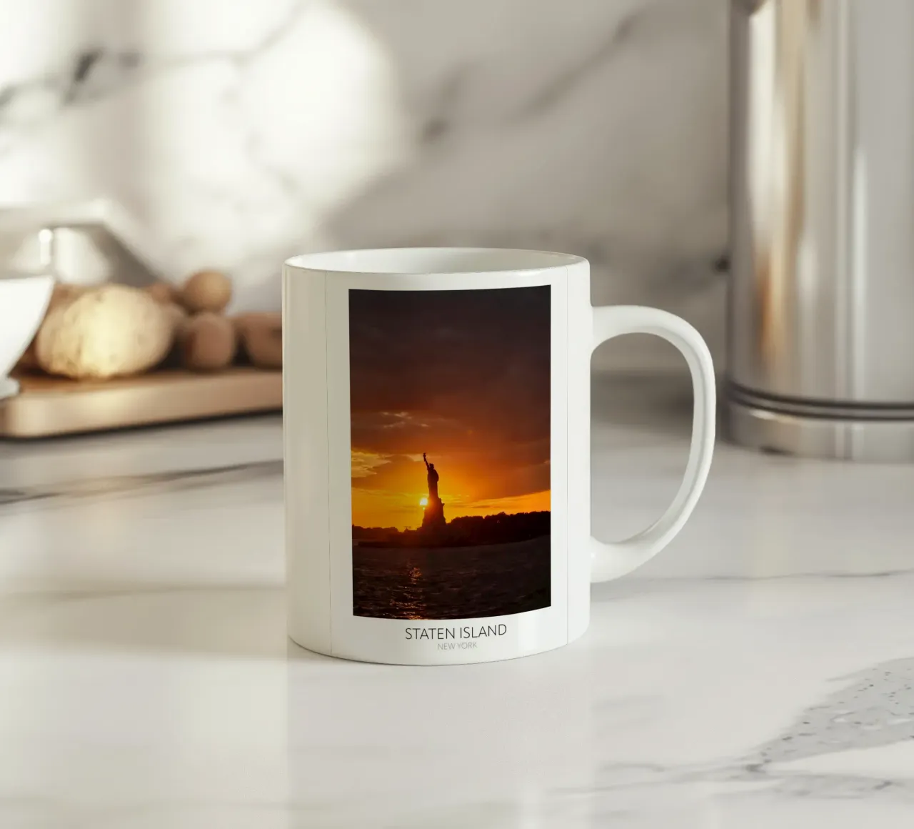 Freiheitsstatue, NY tazza in ceramica da Wonderland Photography