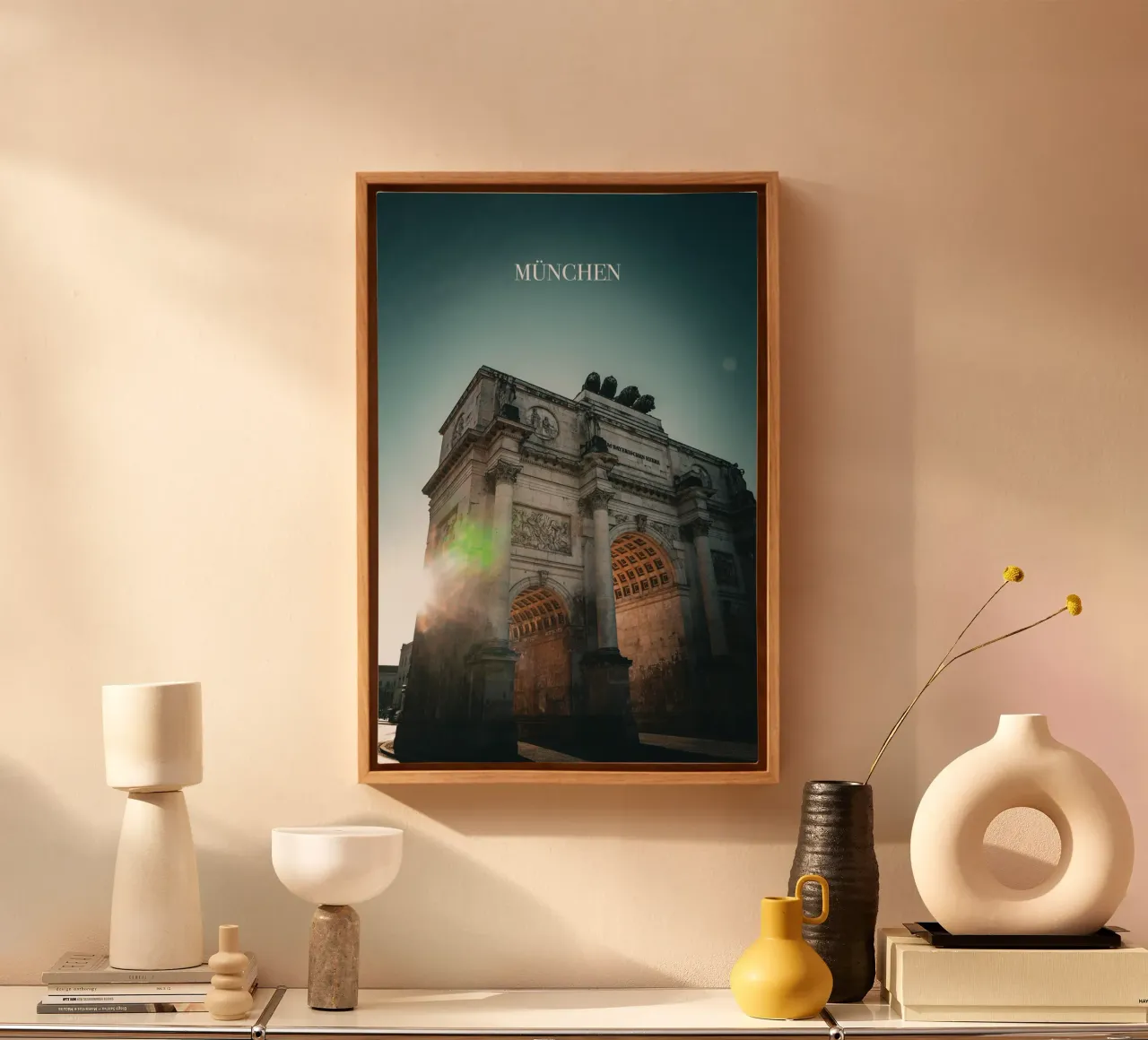 München tela con Cornice a cassetta da Flo Klein