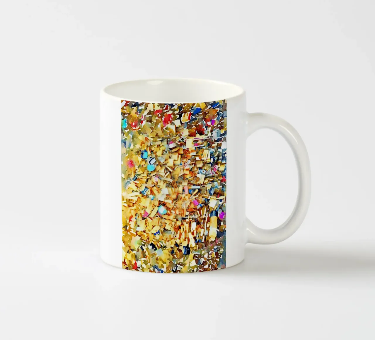 Lucchetti d'amore tazza in ceramica da Massimo Frascogna