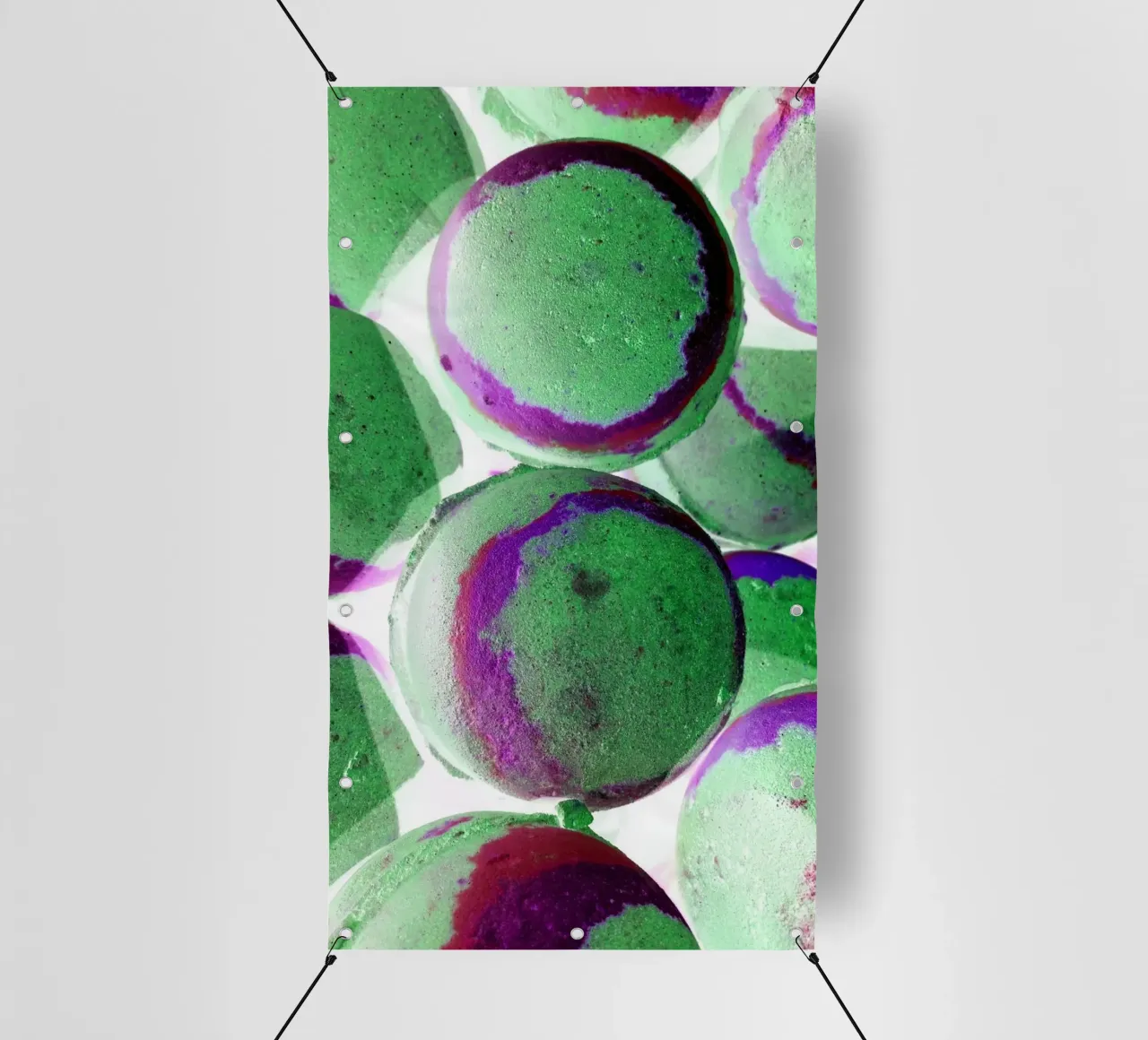Palline verdi telo in pvc da Massimo Frascogna