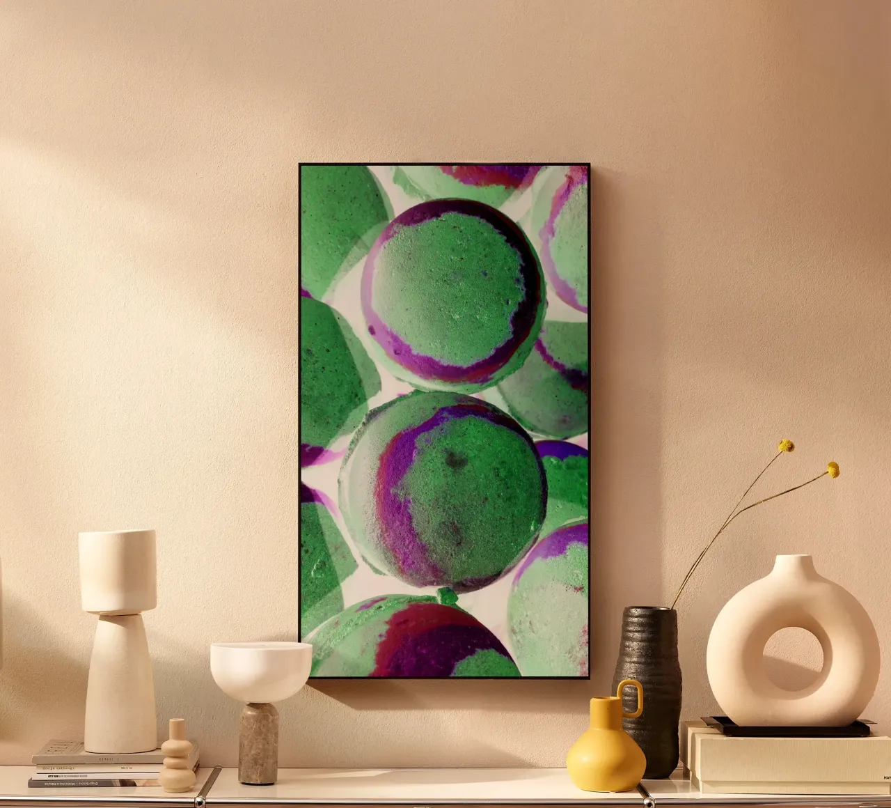 Palline verdi plexiglass da Massimo Frascogna