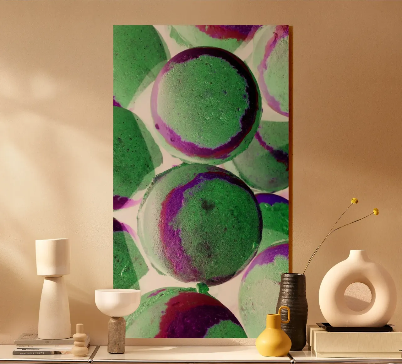 Palline verdi plexiglass da Massimo Frascogna