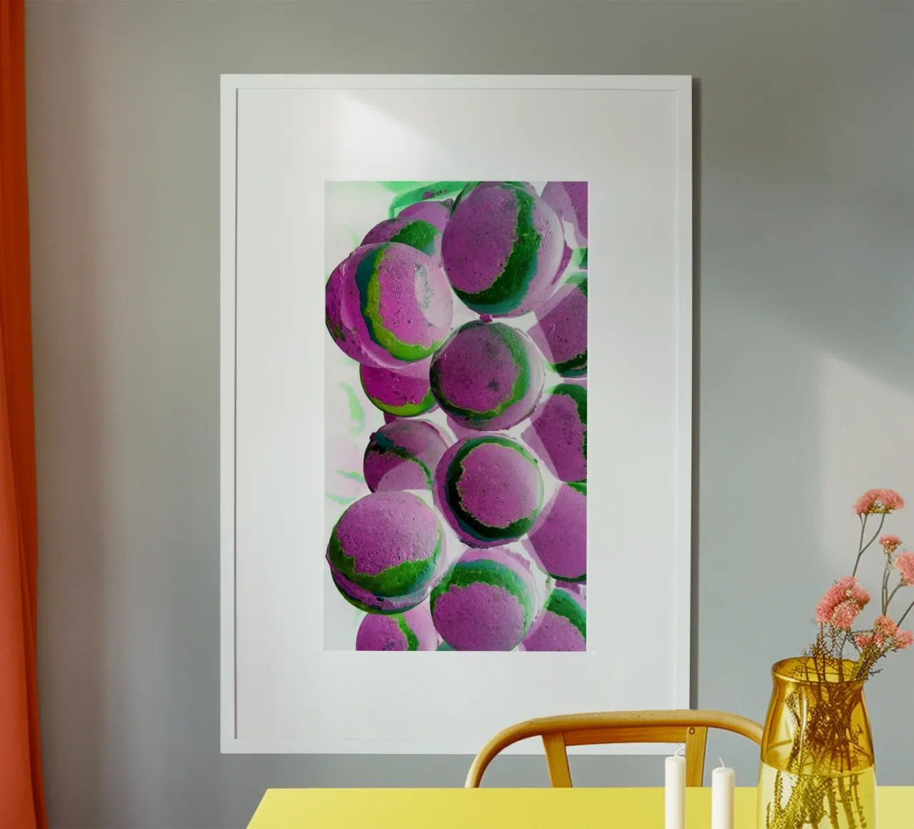 Palline viola carta hahnemühle da Massimo Frascogna