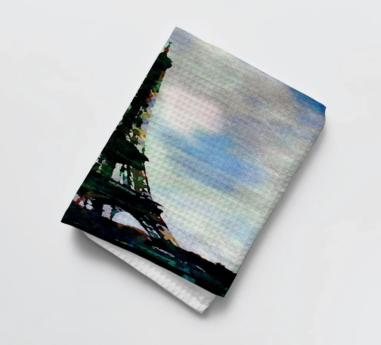 The Tower tea towel by Massimo Frascogna