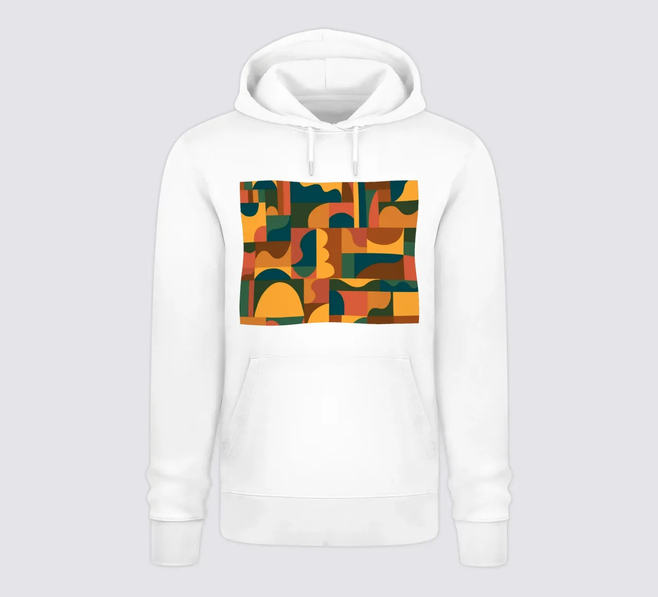 Geometric mosaic felpa con cappuccio da GigiRosado