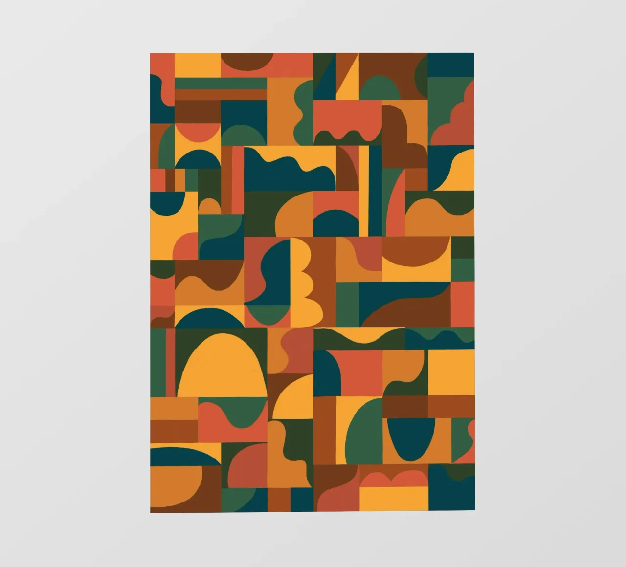 Geometric mosaic telo in pvc da GigiRosado