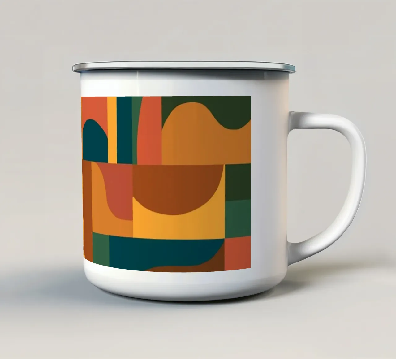 Geometric mosaic tazza in smalto da GigiRosado