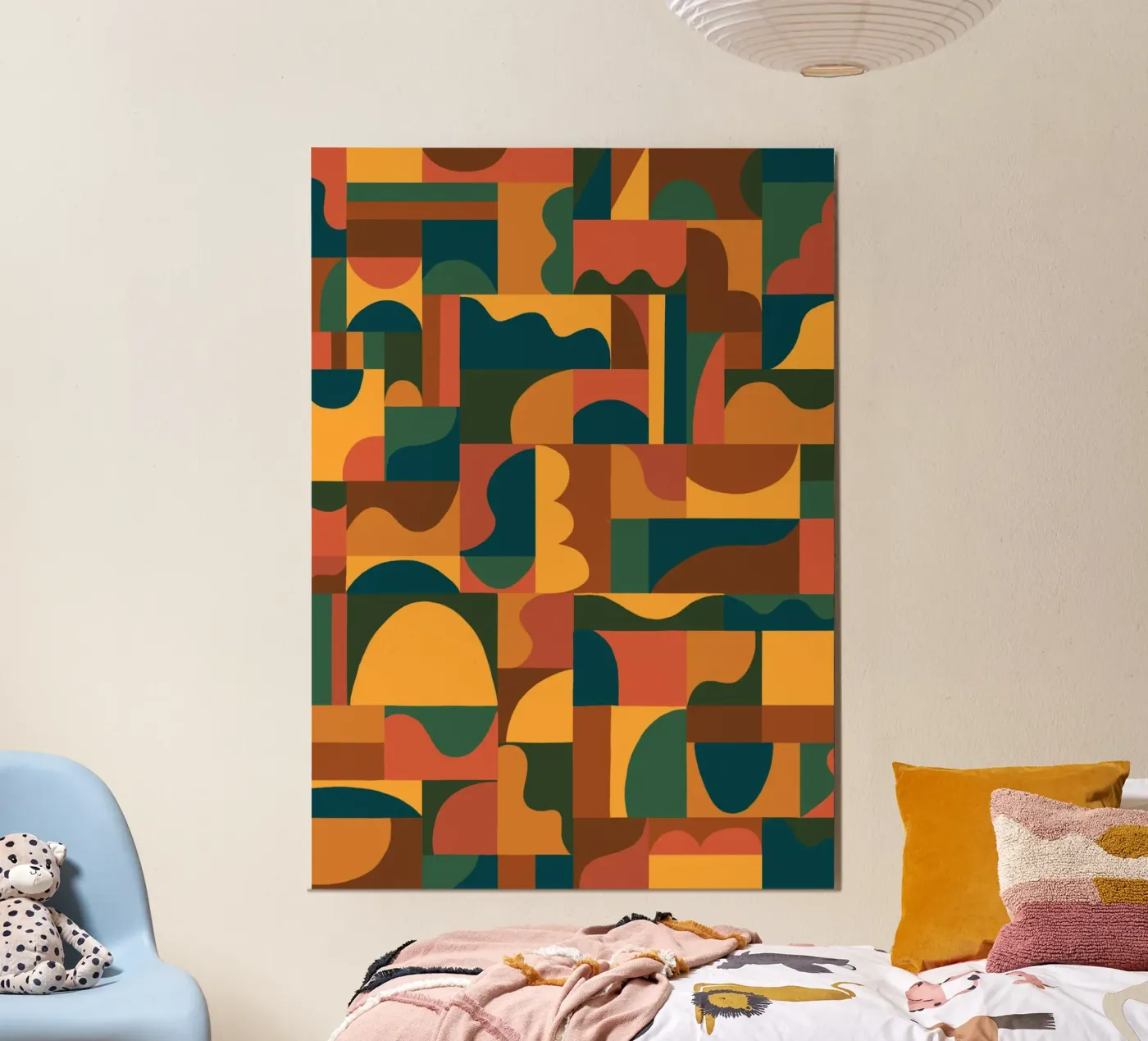 Geometric mosaic forex plate by GigiRosado