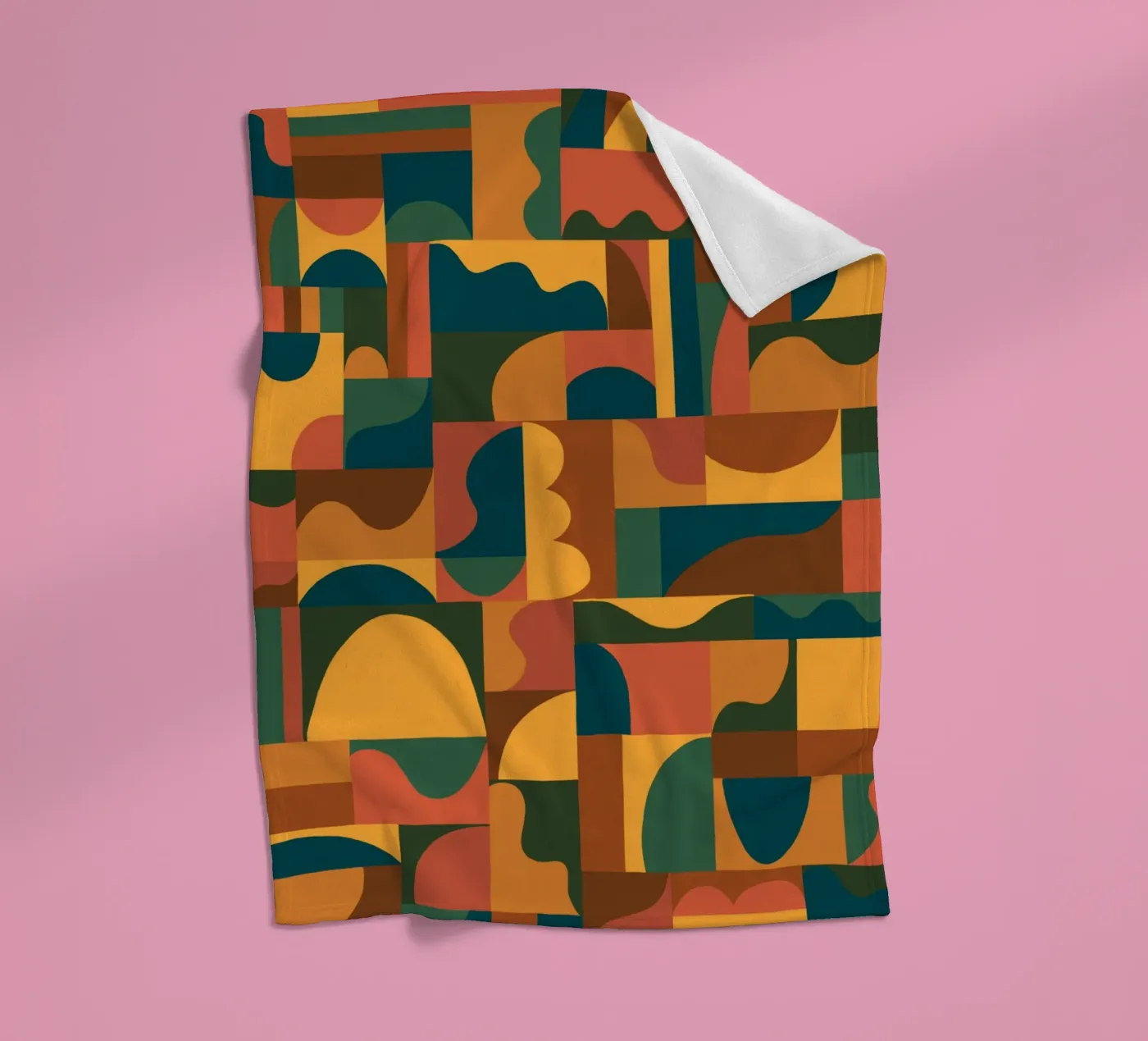 Geometric mosaic fleecedeken van GigiRosado