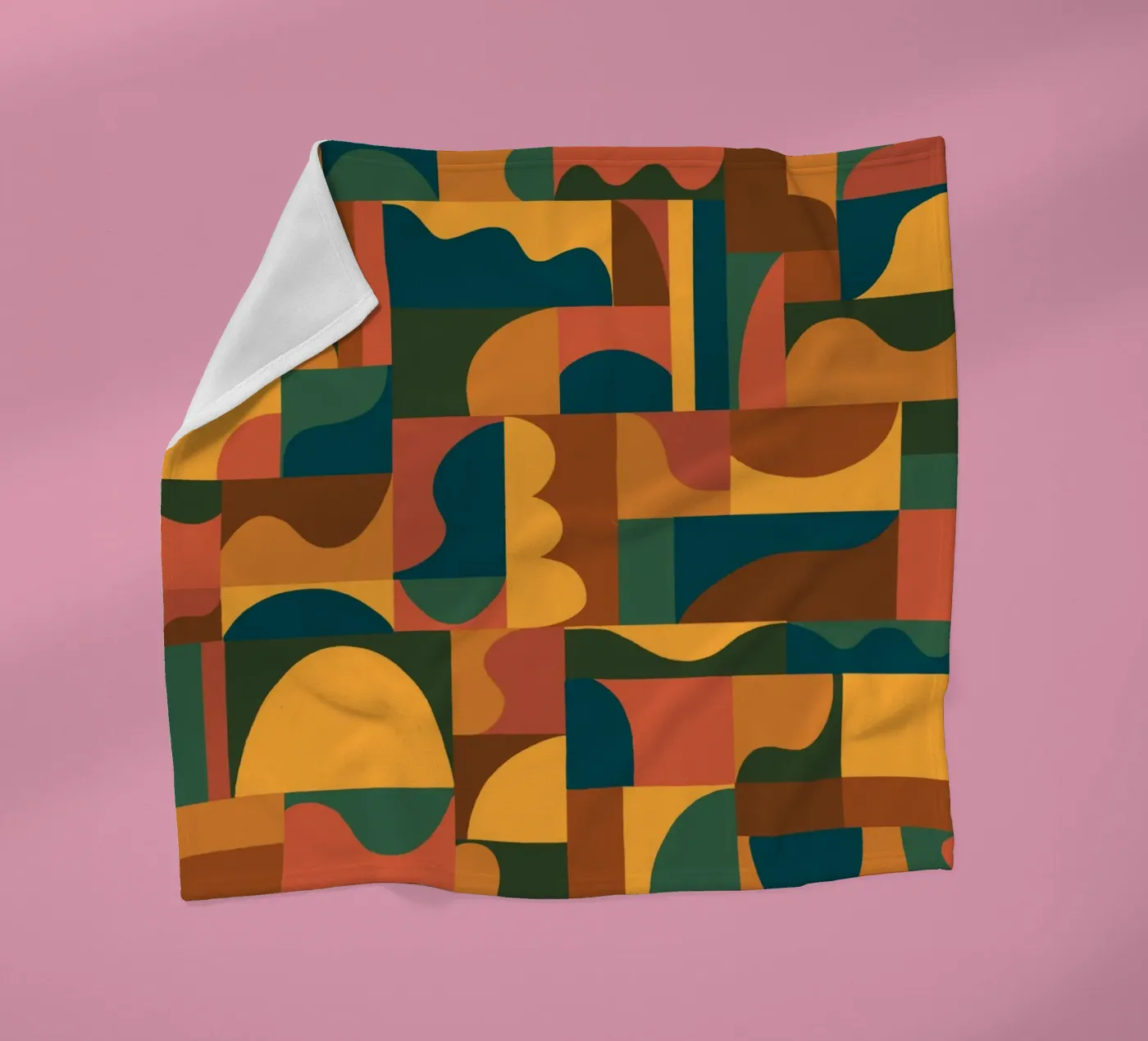 Geometric mosaic fleecedeken van GigiRosado