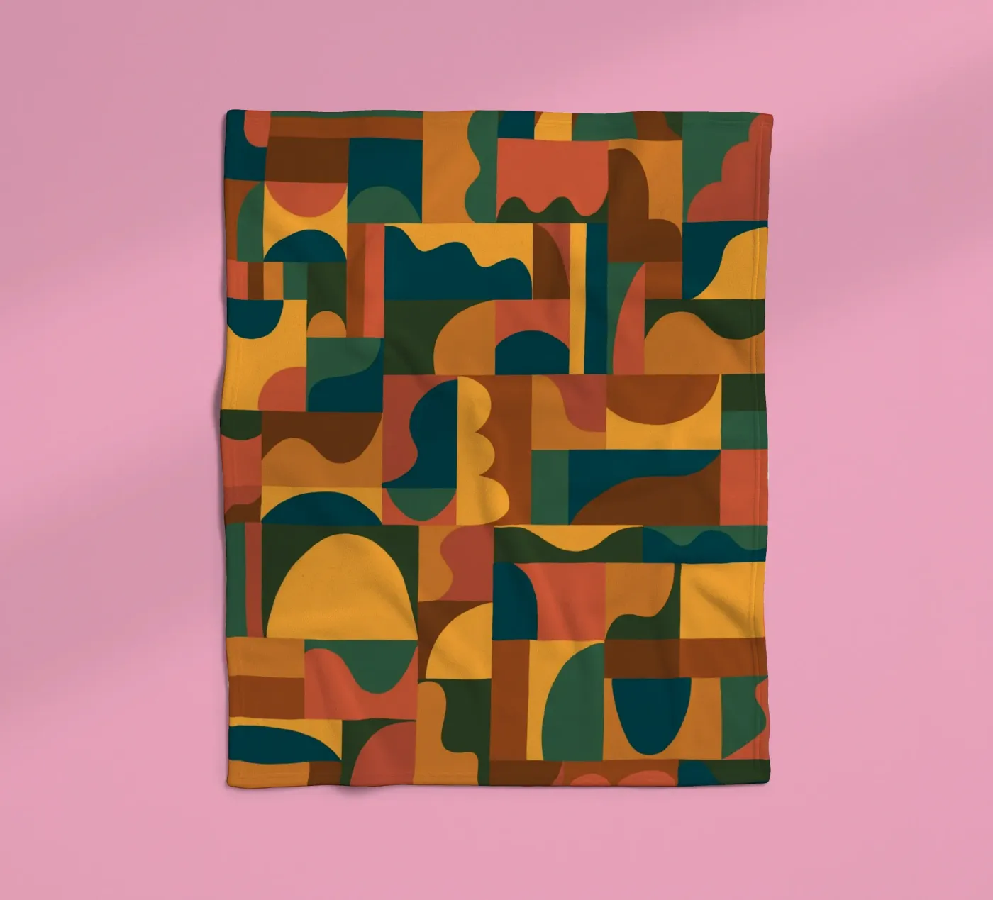 Geometric mosaic fleecedeken van GigiRosado