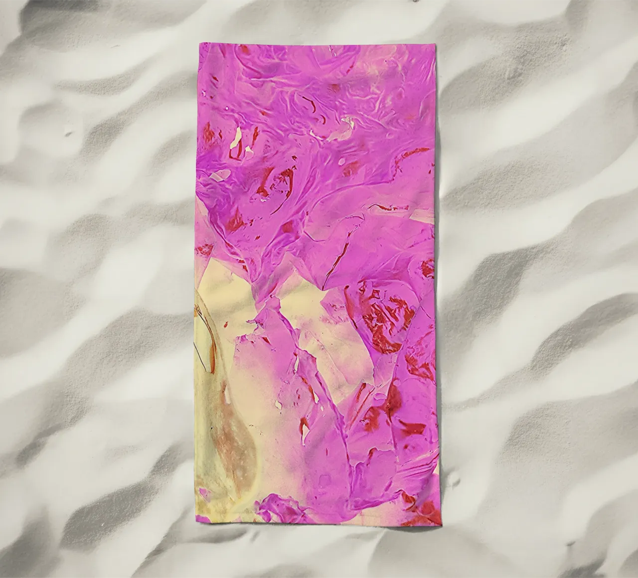 Rosa e giallo telo mare da Massimo Frascogna