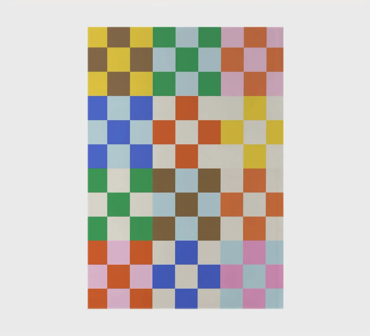 Funky Checkerboard Pattern notebook by Paigaam Studio
