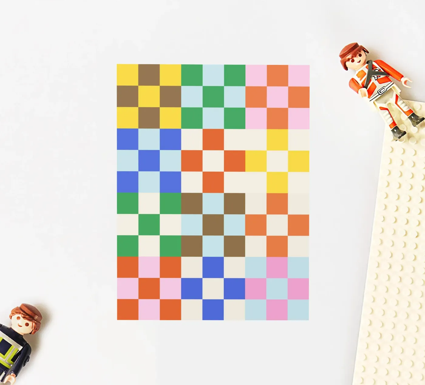 Funky Checkerboard Pattern sticker by Paigaam Studio