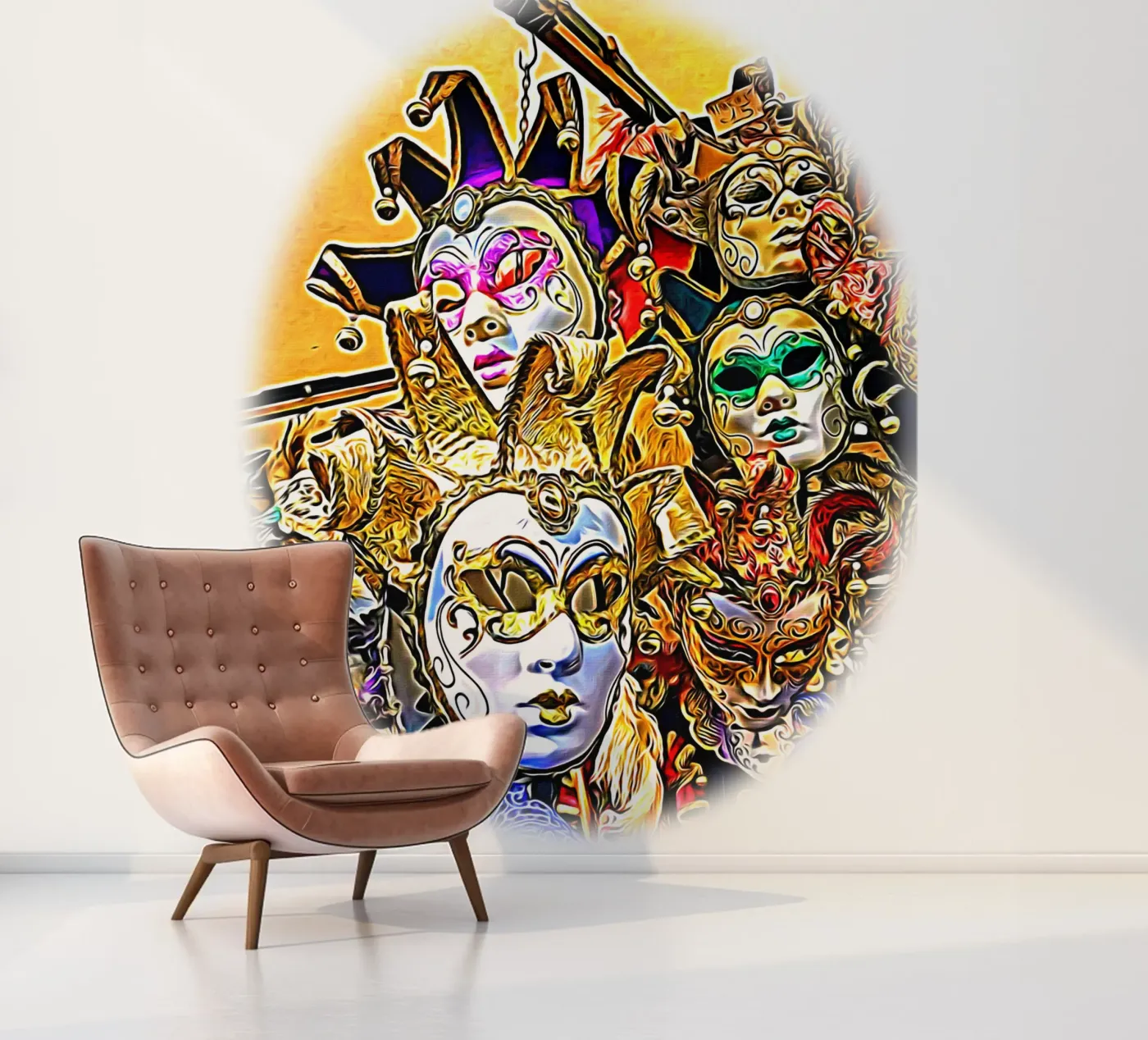 Carnaval fotobehang van Massimo Frascogna