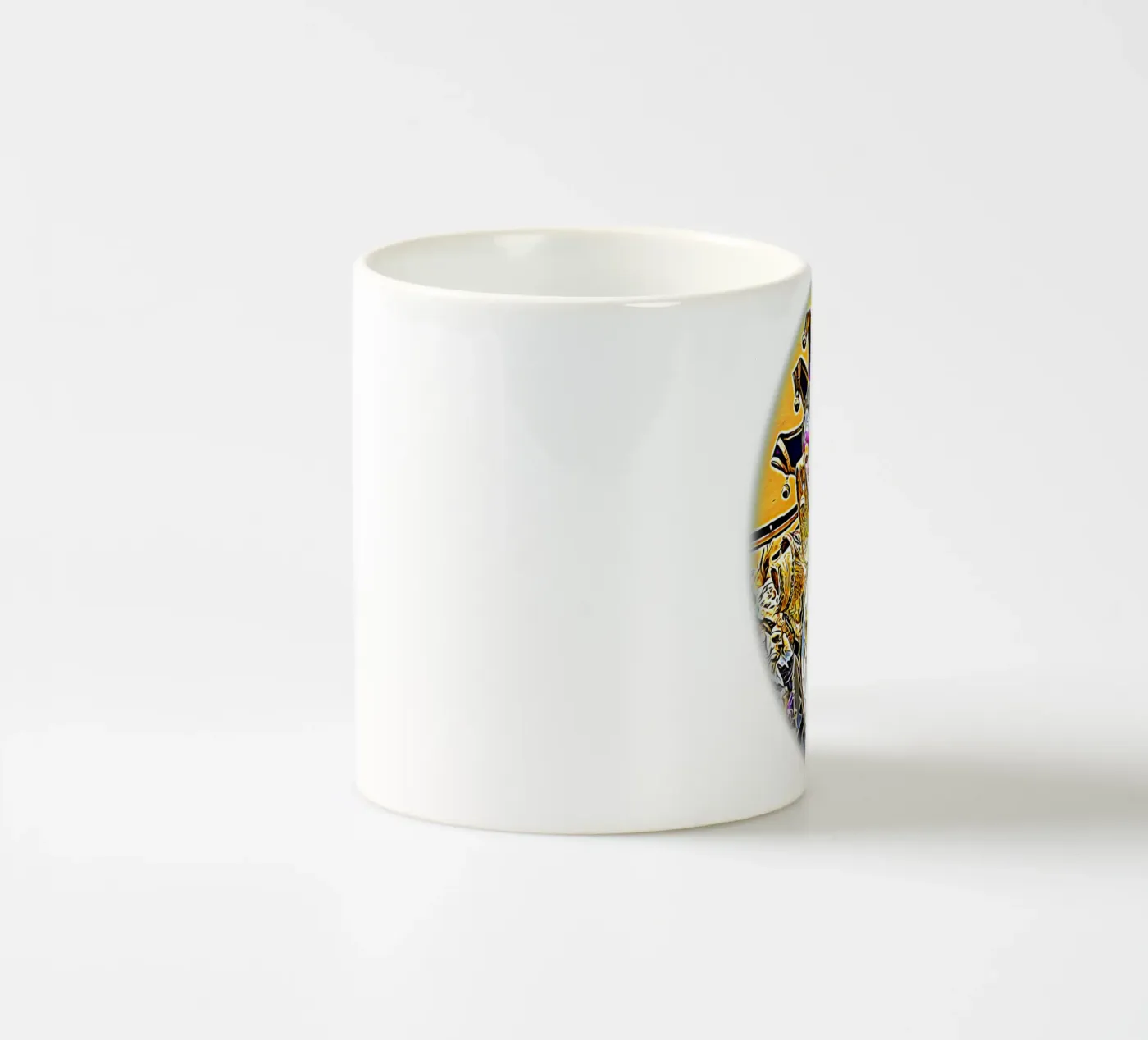 Carnaval ceramic mug by Massimo Frascogna