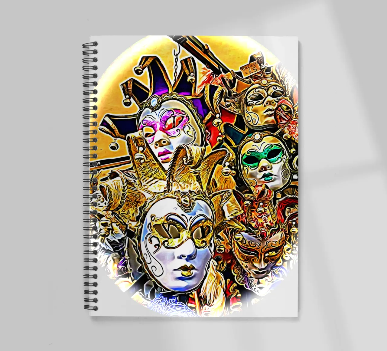 Carnaval spiral notebook by Massimo Frascogna