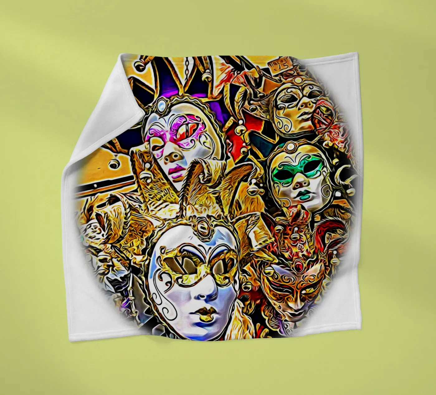 Carnaval Fleecedecke von Massimo Frascogna