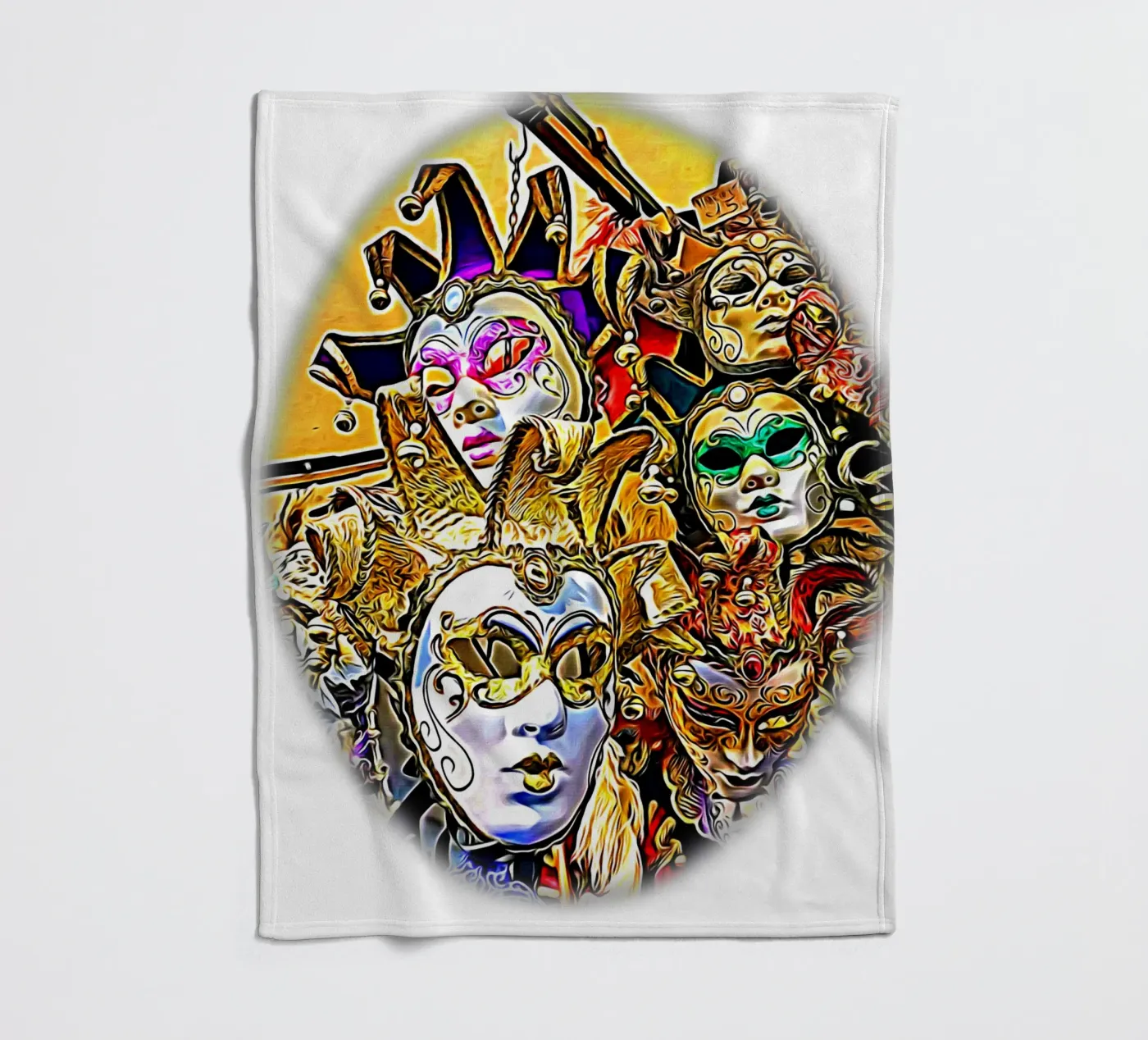Carnaval Fleecedecke von Massimo Frascogna