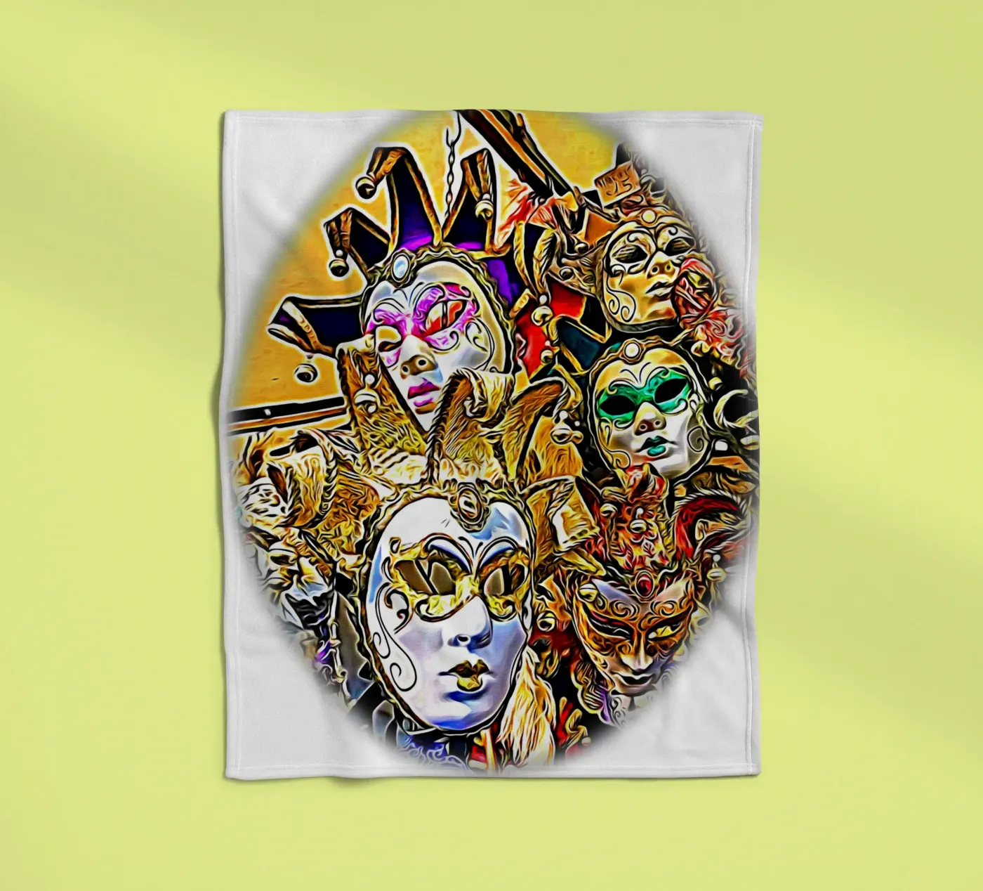 Carnaval Fleecedecke von Massimo Frascogna
