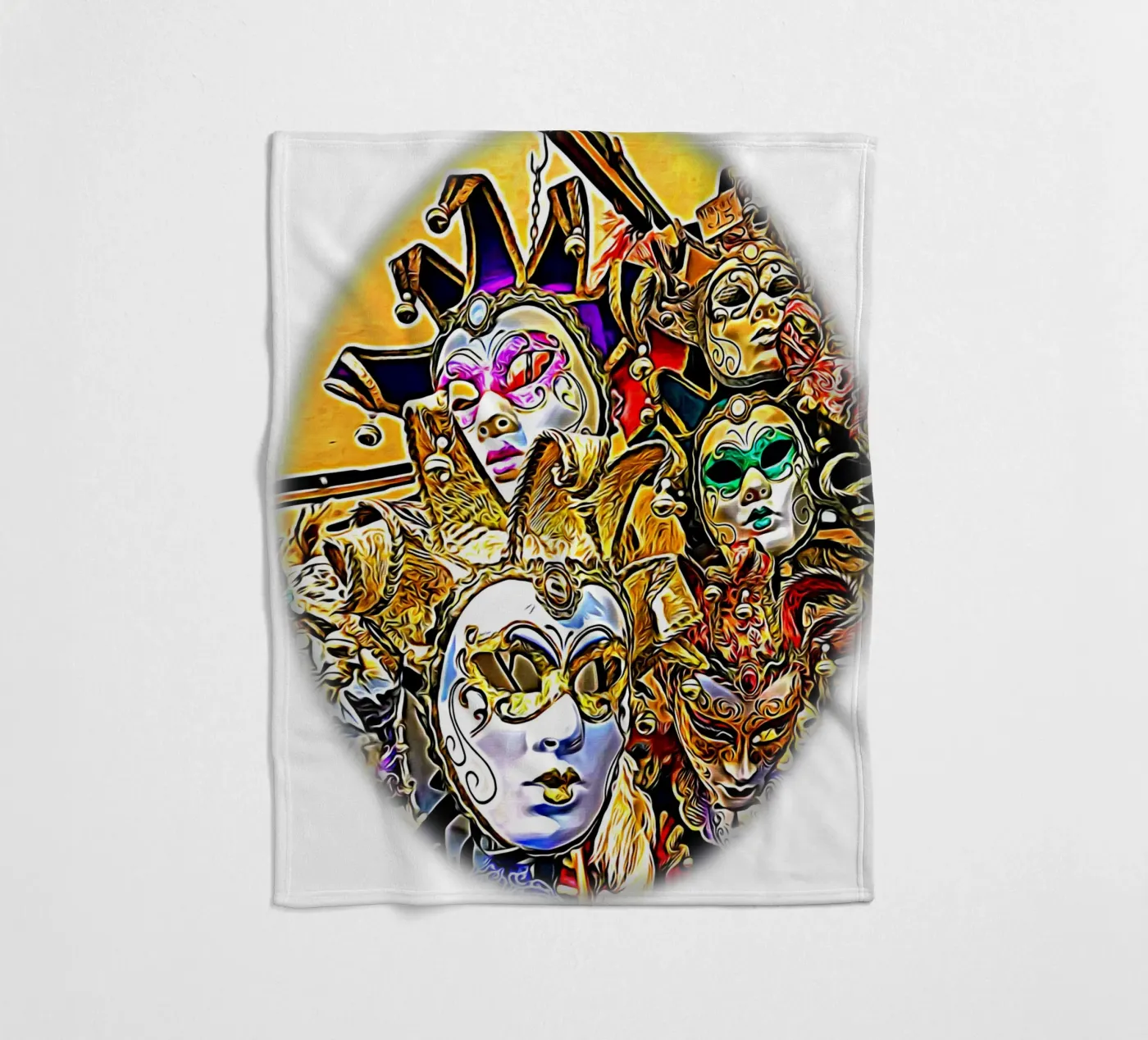 Carnaval Fleecedecke von Massimo Frascogna