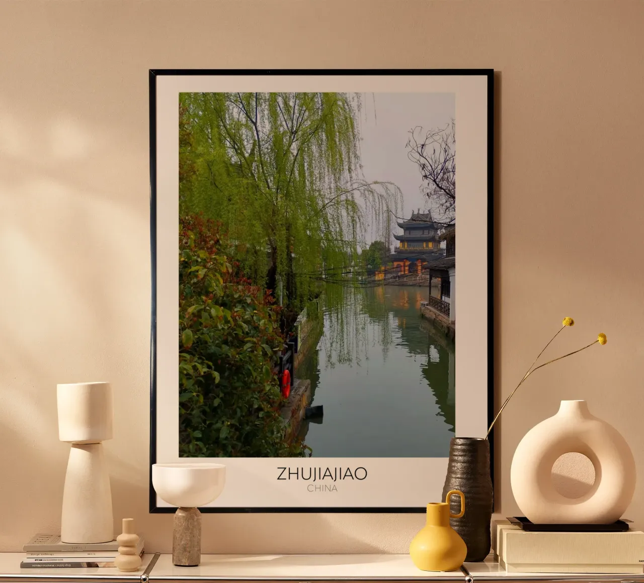 Zhujiajiao "Venice" of China poster con telaio in alluminio da Wonderland Photography
