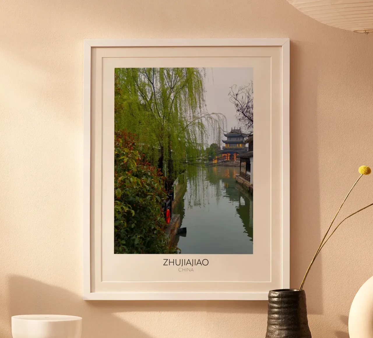 Zhujiajiao "Venice" of China poster con telaio in alluminio da Wonderland Photography