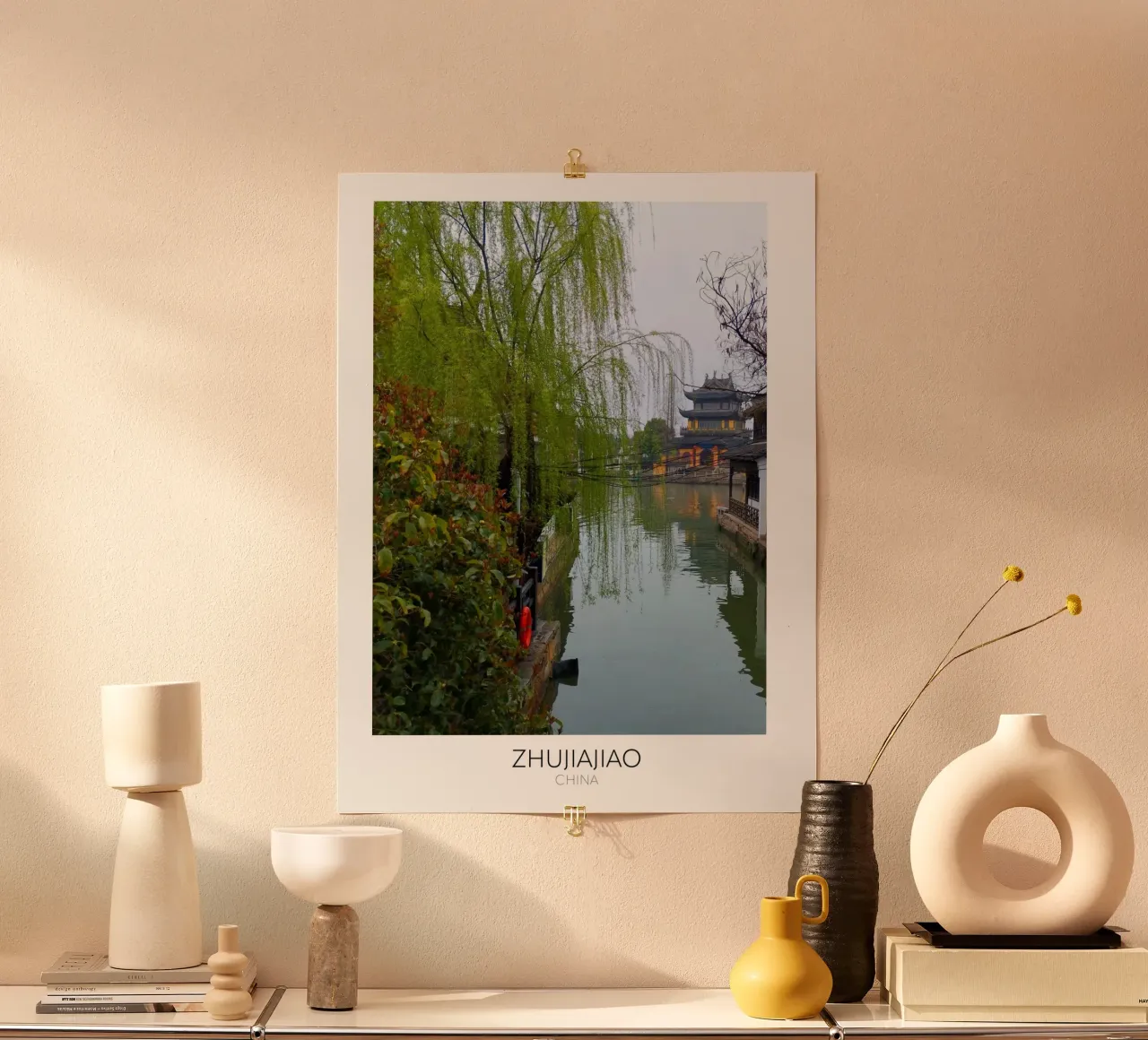 Zhujiajiao "Venice" of China poster con telaio in alluminio da Wonderland Photography