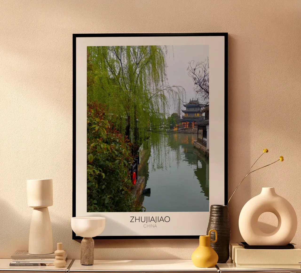 Zhujiajiao "Venice" of China poster con telaio in alluminio da Wonderland Photography