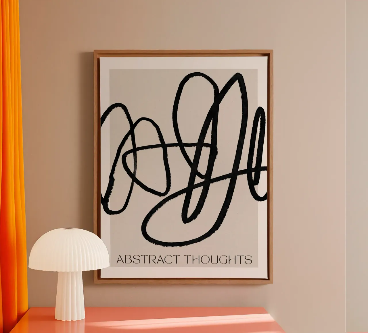Abstract Thoughts tela con Cornice a cassetta da treechild