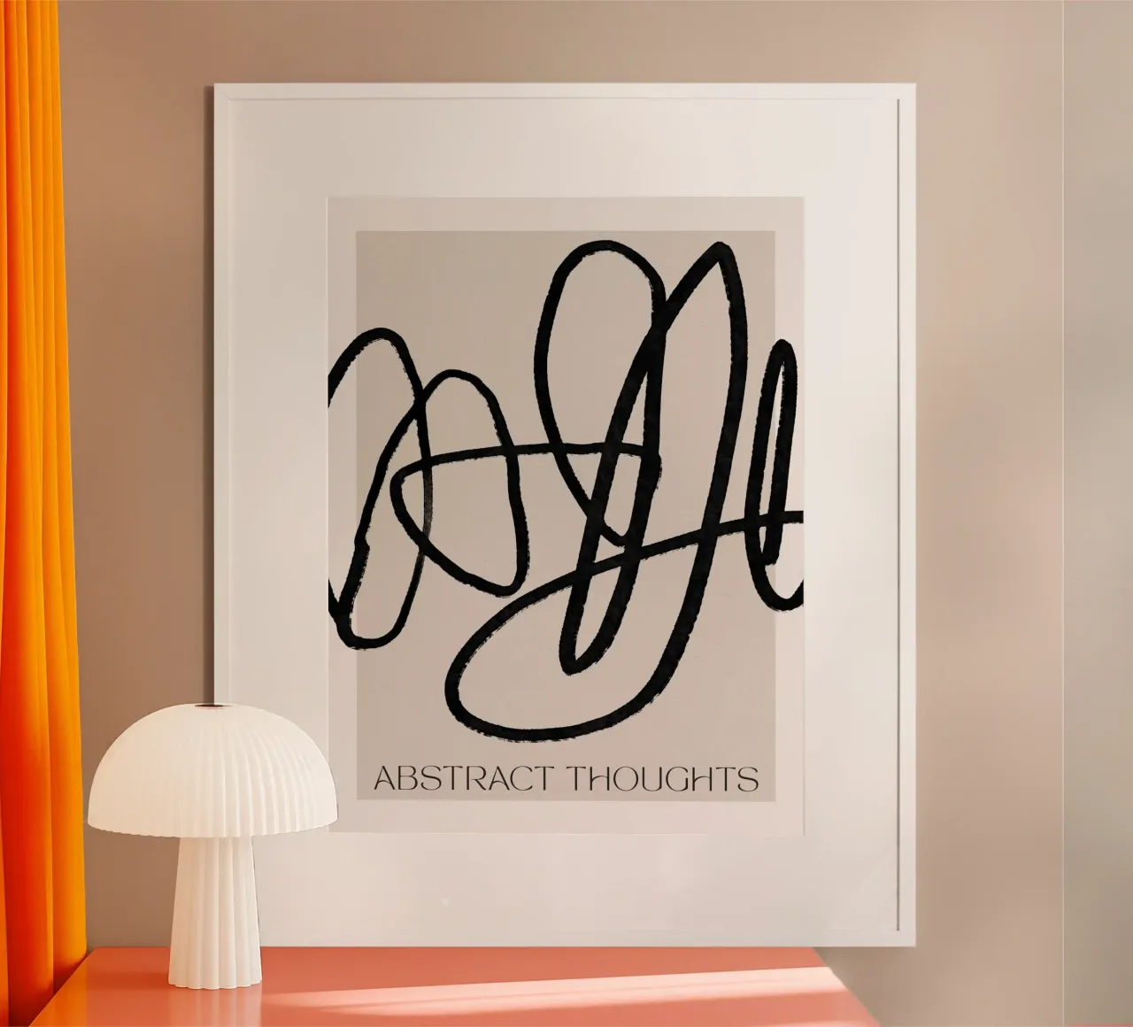 Abstract Thoughts poster con telaio in alluminio da treechild