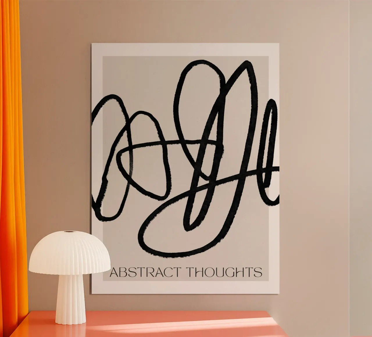Abstract Thoughts poster con telaio in alluminio da treechild