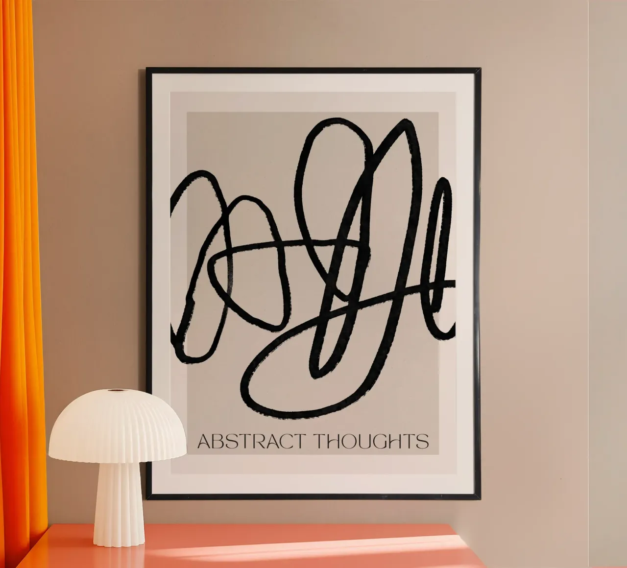 Abstract Thoughts poster con telaio in alluminio da treechild